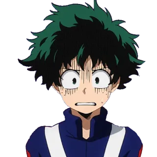 😨 Izuku Midoriya My Hero Academia Anime, Manga, My Hero Academia, Izuku Midoriya, Deku telegram sticker