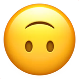 🙃 이모지, 거꾸로, 행복한, 얼굴 telegram sticker