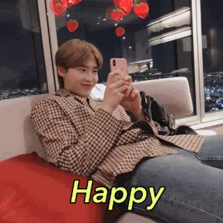 😊 Happy felice, sorriso, allegro, uomo, gioia telegram sticker