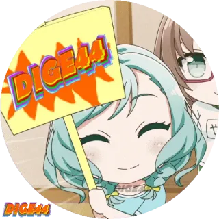 😁 DIGE44 애니메이션, 만화, 표지판, 여자, SD캐릭터 whatsapp sticker