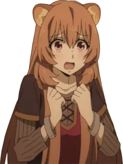 😖 Raphtalia The Rising of the Shield Hero Anime, Fantasy, Raphtalia, The Rising of the Shield Hero, carina, Tanuki, Ragazza anime telegram sticker