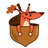 Red Squirrel telegram stickers