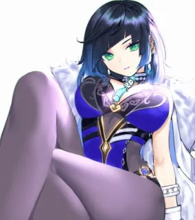 🧿 Yelan Genshin Impact Anime, Cô gái, Trò chơi điện tử, Yelan, Genshin Impact telegram sticker