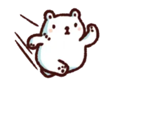 ⛹‍♂ urso, fofo, desenho animado, animal, adesivo whatsapp sticker