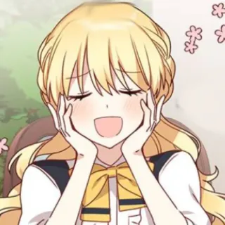🥡 Anime, Mangá, Desenho animado, Garota, Sorriso, Fofo, Feliz telegram sticker
