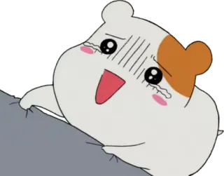 😢 chomik, słodki, płaczący, kreskówka, zwierzę, smutny telegram sticker