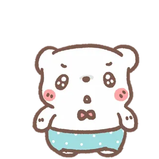 🧺 bear, cute, animal, cartoon, sticker whatsapp sticker