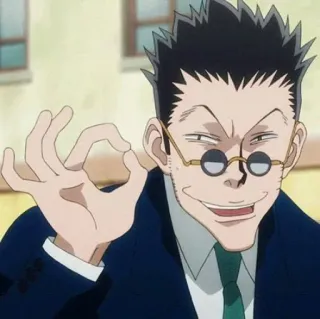 🇯🇵 Leorio Hunter x Hunter anime, cartoon, character, leorio, hunter x hunter, ok sign telegram sticker