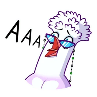 😲 AAA Мультик, Наклейка, Персонаж, Кричащий, Выражение, Смешной telegram sticker
