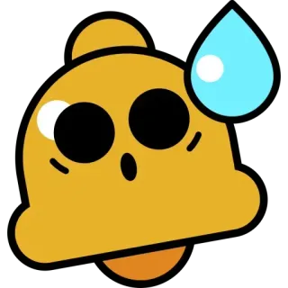 😓 Glocke, Schweiß, Ausdruck, Emoji telegram sticker