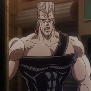 😱 Jean Pierre Polnareff JoJo's Bizarre Adventure anime, jojo, polnareff, jean pierre polnareff, charakter, fanart telegram sticker