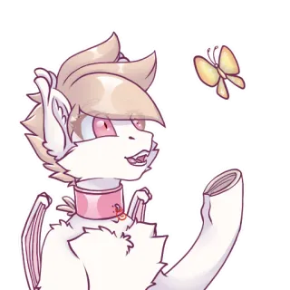 🦋 cartoon, character, butterfly telegram sticker