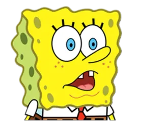 😳 SpongeBob SquarePants SpongeBob, Cartoon, lustig, Ausdruck, Nickelodeon telegram sticker