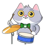 🥁 cat telegram sticker