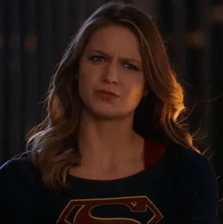 ✨ Supergirl superhero, melissa benoist, dc comics, tv show, portrait whatsapp sticker