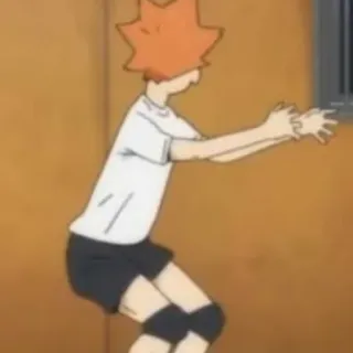 🍙 Hinata Shoyo Haikyuu!! anime, haikyuu, hinata, shoyo, volleyball, sports telegram sticker