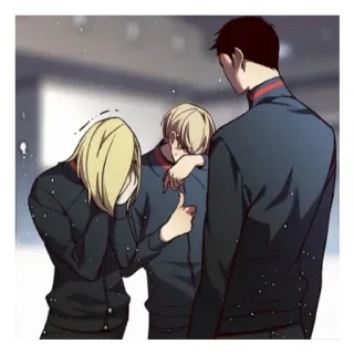 👍 Anime, Manga, Traurig, Weinend, Uniform telegram sticker