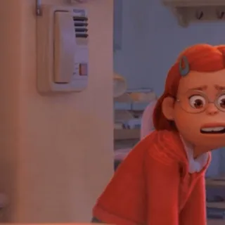 🥺 Mei Lee Turning Red анимация, дисней, фильм, персонаж, красная панда, подросток, мультфильм telegram sticker