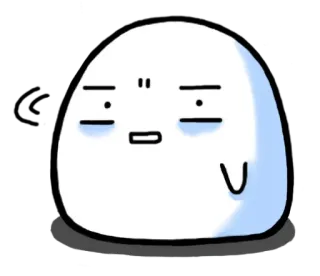 ⛄ 블롭, 만화, 표정, 귀여운 whatsapp sticker