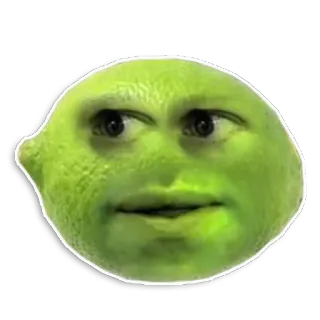 👹 frutta, lime, divertente, faccia telegram sticker