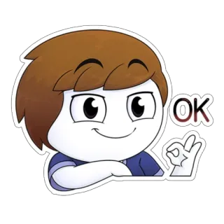 👌 OK ok, dibujo animado, gesto, mano, meme, gracioso, aprobación whatsapp sticker