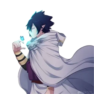 🦋 Tamaki Amajiki My Hero Academia Anime, Manga, Tamaki Amajiki, My Hero Academia, Charakter, Held, Schmetterling telegram sticker