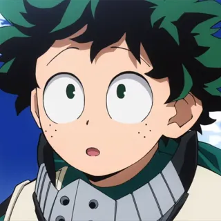 🥦 Izuku Midoriya My Hero Academia anime, my hero academia, deku, izuku midoriya, mha, hero telegram sticker