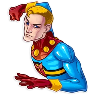 👊 superhero, comic book, cartoon, illustration, character telegram sticker