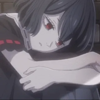 🧚‍♂️ anime, female, sad, manga telegram sticker