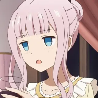 😔 Kei Shirogane Kaguya-sama: Love Is War anime, girl, bored, cute, kei shirogane, kaguya-sama, manga whatsapp sticker