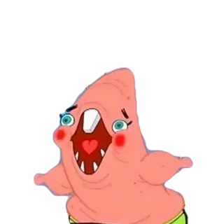 😋 Patrick Star SpongeBob SquarePants Cartoon, Lustig, Patrick Star, SpongeBob Schwammkopf, Meme whatsapp sticker