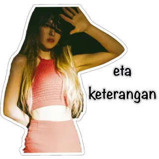 💡 eta
keterangan 女人, 女孩, 红裙子, 印尼语, 贴纸 telegram sticker