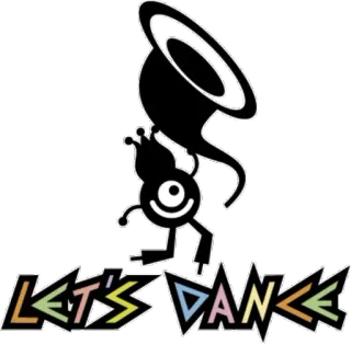 💃 Let's Dance dance, cartoon, party, music telegram sticker