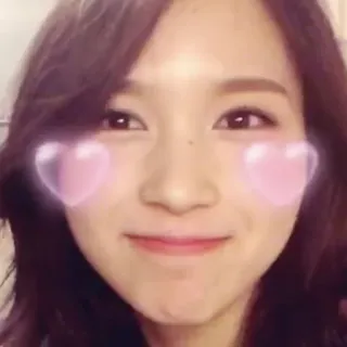 🎀 mujer, persona, cara, corazones, ojos, sonrisa telegram sticker
