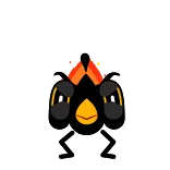 ๐คฌ bird, angry, black, cartoon, sticker telegram sticker