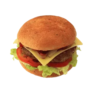 🍔 burger, food, cheeseburger, sandwich, lunch, meal telegram sticker