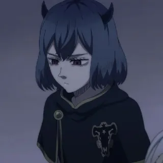 👀 Nero Black Clover 애니메이션, 블랙 클로버, 네로, 새, 안티 매직 telegram sticker