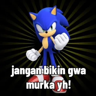😡 Sonic jangan bikin gwa murka yh! Sonic, Dibujos animados, Videojuego, Erizo azul, Película telegram sticker