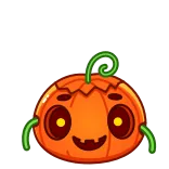 🥰 zucca, halloween, carino, cartone animato, autunno, stagionale, celebrazione telegram sticker
