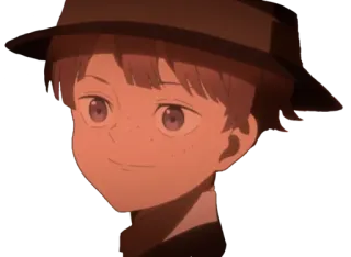 🙂 anime, boy, hat, character, smile telegram sticker
