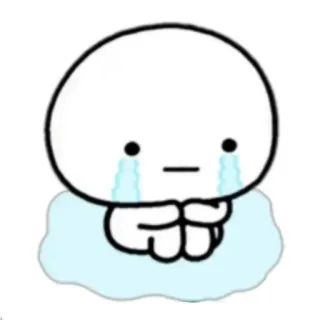 🍃 sad, crying, cartoon, emotional telegram sticker