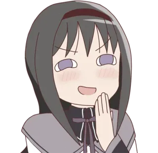 😏 anime, girl, cartoon, character, expression, cute telegram sticker