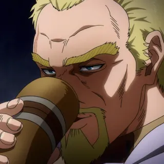 ⚔️ Thors Vinland Saga Animé, Viking, Boire, Guerrier, Barbe telegram sticker