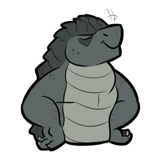 👍 Schildkröte, Cartoon, Reptil, Tier telegram sticker
