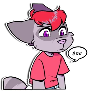 😐 ooo cartoon, sticker, kat, schattig, dier, harig whatsapp sticker
