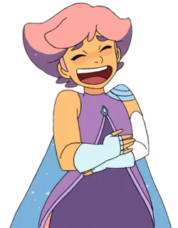 😄 Glimmer She-Ra and the Princesses of Power Glimmer, She-Ra, princess, cartoon, animation, magic, character telegram sticker