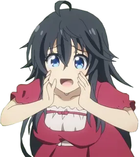 😱 Anime, Garota, Personagem, Desenho animado, Ilustração telegram sticker