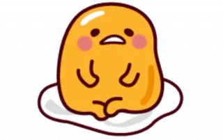 Gudetama 🥞 ; @HyalineWings whatsapp stickers