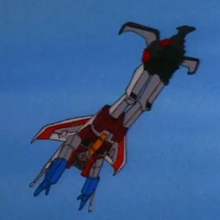 🚁 Starscream Transformers robot, jet, decepticon, cartone animato, volante whatsapp sticker