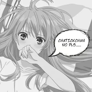 😵 CHATICKCHAN NO PLS..... Anime, Manga, Kartun, Menangis, Sedih, Gadis telegram sticker